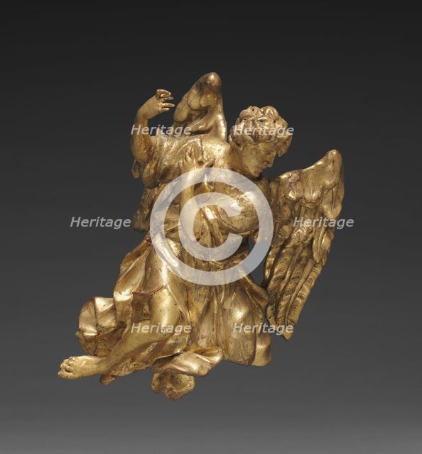 Altarpiece with Relics - Angel, lower left, c. 1735-1740. Creator: Joseph Matthias Götz (German, 1696-1760); Workshop, and.