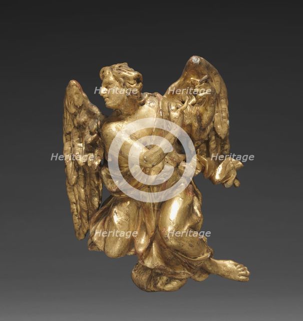 Altarpiece with Relics - Angel, lower right, c. 1735-1740. Creator: Joseph Matthias Götz (German, 1696-1760); Workshop, and.