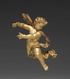 Altarpiece with Relics - Putto with column, upper right, 1735-1740. Creator: Joseph Matthias Götz (German, 1696-1760); Workshop, and