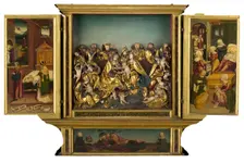 Altarpiece with scenes from the life of the Virgin, 1548. Creator: Unknown