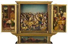 Altarpiece with scenes from the life of the Virgin, 1548. Creator: Unknown