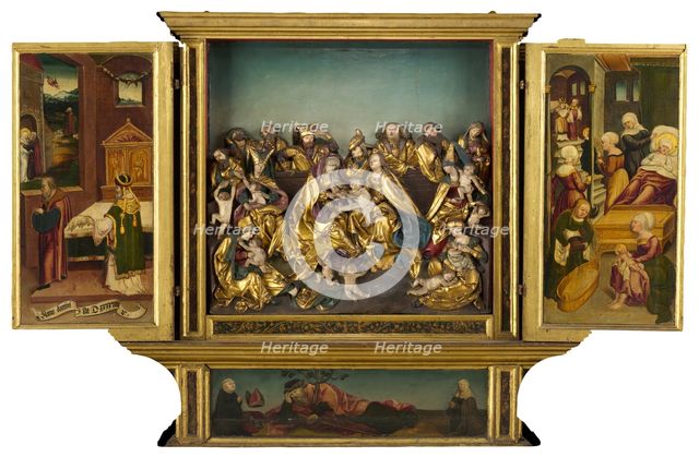 Altarpiece with scenes from the life of the Virgin, 1548. Creator: Unknown.
