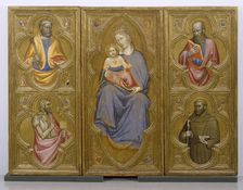 Altarpiece with the Virgin and Child with Saints, c1410-1420. Creator: Olivuccio di Ciccarello
