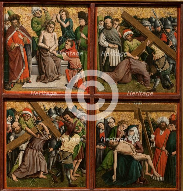 Altarpiece with The Passion of Christ, c. 1440s. Creator: Master of the Schlägl Altarpiece (German).