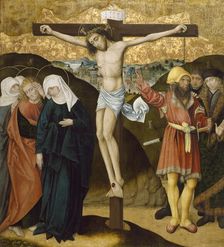 Altarpiece with the Passion of Christ: Crucifixion, c1480-1495. Creator: Unknown