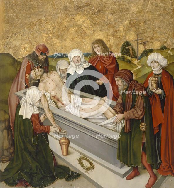 Altarpiece with the Passion of Christ: Entombment, c1480-1495. Creator: Unknown.