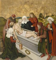 Altarpiece with the Passion of Christ: Entombment, c1480-1495. Creator: Unknown