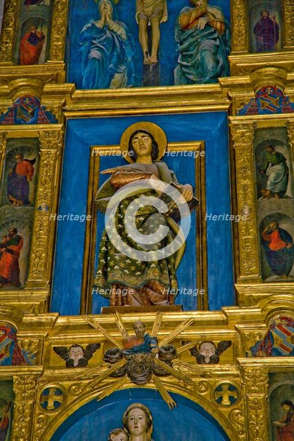 Altarpiece detail, church of the Monastery of San Juan de los Reyes, Toledo, Spain, 2007. Creator: Samuel Magal.