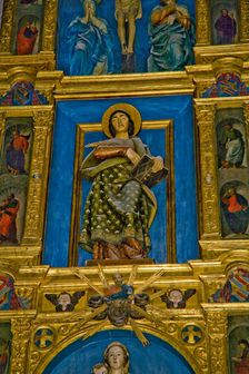 Altarpiece detail, church of the Monastery of San Juan de los Reyes, Toledo, Spain, 2007. Creator: Samuel Magal