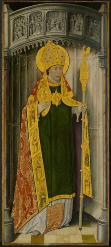 Altarpiece from Thuison-les-Abbeville: Saint Honoré, 1490/1500. Creator: Unknown