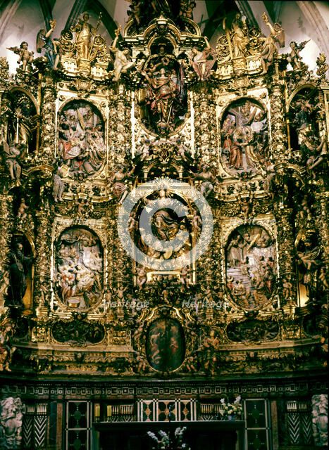 Altarpiece of the Church of Santa Maria of Arenys (1706 - 1712), work by Pau Costa.