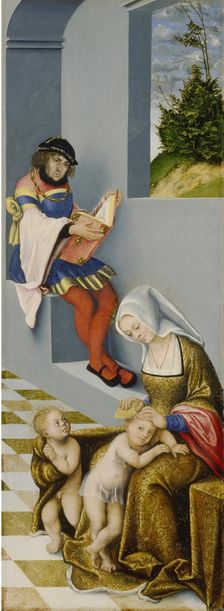 Altarpiece of the Holy Kinship.Right panel