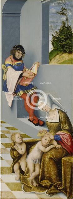 Altarpiece of the Holy Kinship.Right panel.
