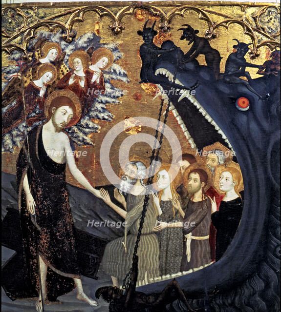 Altarpiece of the Holy Sepulchre. Table of the Descent into Limbo. Tempera on wood, 1361, from th…