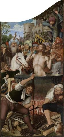 Altarpiece of the Joiners Guild. The Martyrdom of Saint John the Baptist, 1511. Creator: Massys, Quentin (1466-1530)