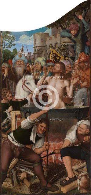 Altarpiece of the Joiners' Guild. The Martyrdom of Saint John the Baptist, 1511. Creator: Massys, Quentin (1466-1530).