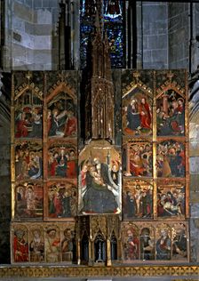 Altarpiece of the Solivella Castle, dedicated to the Virgin, work signed towards 1425