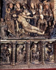 Altarpiece of the Piety in the church of Santos Juanes in Nava del Rey