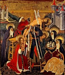 Altarpiece of the Transfiguration. Table of the Descent from the Cross in the predella, 1445-1452…