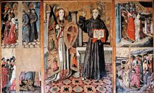 Altarpiece of San Bernardino and the guardian angel, commissioned in 1462 by the Trade Union of E…