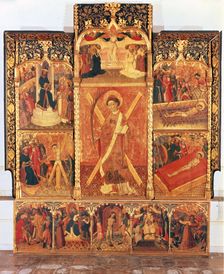 Altarpiece of San Vicente Mártir 15th century. Creator: Martorell, Bernat (Doc. Barna 1427 - 1452)