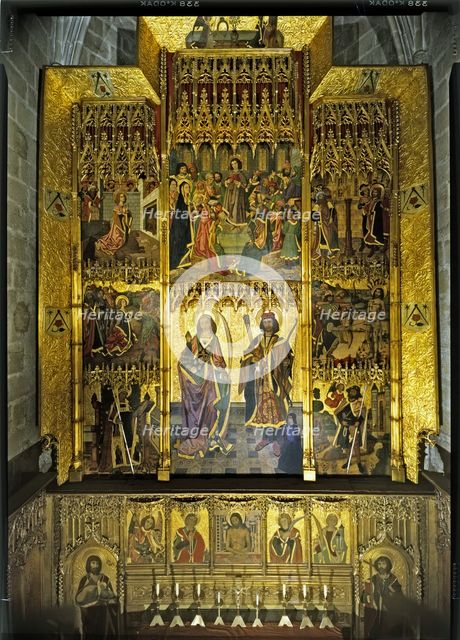  'Altarpiece of Saint Tecla and Saint Sebastian', tempera on wood (1486-1498/1501).