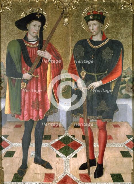 Altarpiece of 'Saint Abdon and Saint Senen', painted between 1459/1460, central panel of the alta…