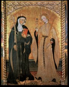 Altarpiece of Saint Eulalia and Saint Claire, by Pere Serra