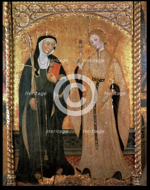 Altarpiece of Saint Eulalia and Saint Claire, by Pere Serra.