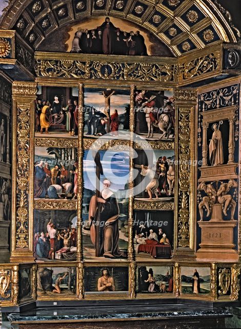 Altarpiece of Saint Helen, 1521, by Pedro Fernandez.
