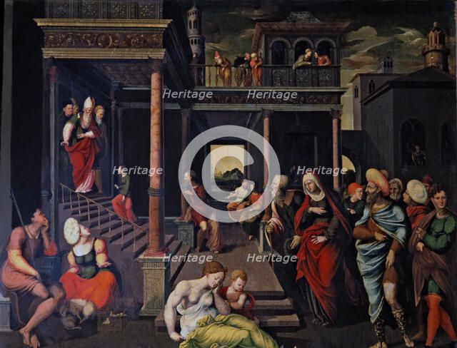 Altarpiece of St. John the Baptist, detail 'Presentation in the Temple'.