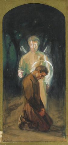 Altarpiece sketch, c1910s. Creator: Verner Thome