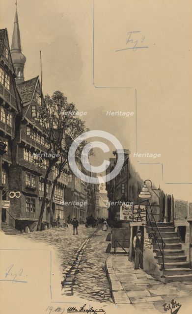 Alte Strasse, 1893. Creator: Fritz Stoltenberg.