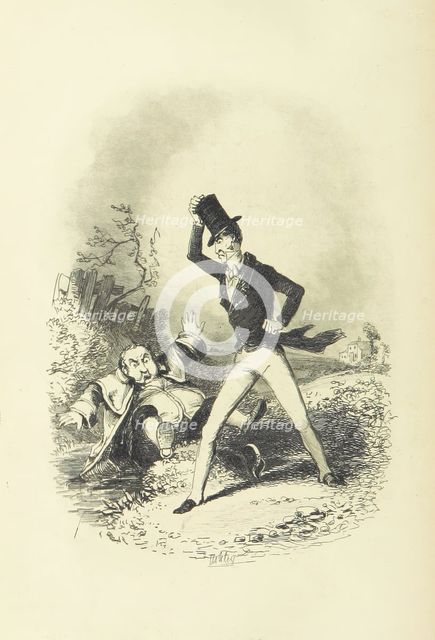 Altercation between two men, 1853.  Creator: Unknown.