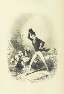 Altercation between two men, 1853. Creator: Unknown