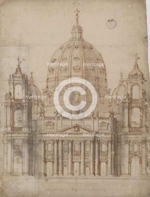 Alternative Proposal for the facade of Basilica of St. Peter in the Vatican.