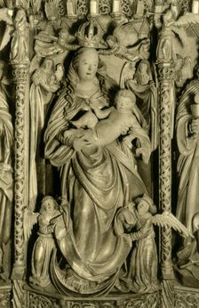 Alterpiece, Hallstatt parish church, Hallstatt, Upper Austria, c1935. Creator: Unknown