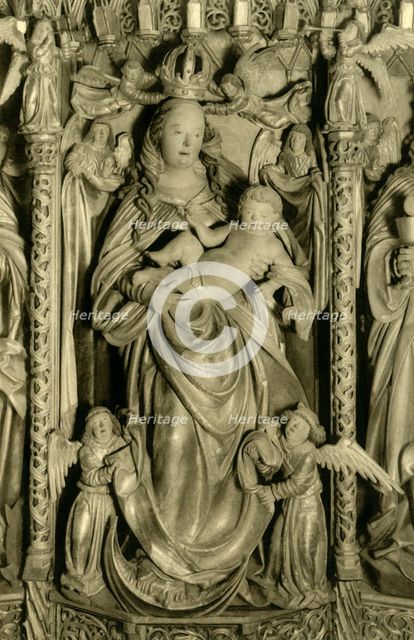Alterpiece, Hallstatt parish church, Hallstatt, Upper Austria, c1935. Creator: Unknown.