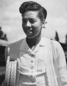Althea Gibson (1927-2003), American tennis player, c1950s. Creator: Unknown