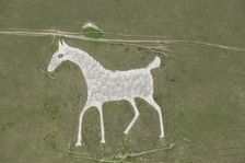 Alton Barnes White Horse hill figure, Wiltshire, 2015. Creator: Historic England