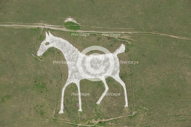 Alton Barnes White Horse hill figure, Wiltshire, 2015. Creator: Historic England.