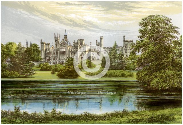 Alton Towers, Staffordshire, home of the Earl of Shrewsbury, c1880. Artist: Unknown