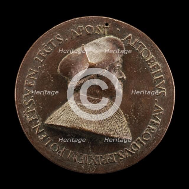 Altobello Averoldo of Brescia, died 1531, Bishop of Pola, Apostolic Legate [obverse], 1520s. Creator: Maffeo Olivieri.