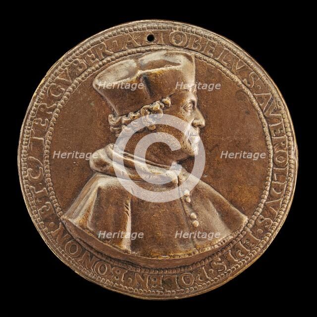 Altobello Averoldo, c. 1468-1531, Bishop of Pola, Thrice Governor of Bologna [obverse], 1530/1531. Creator: Antonio Vicentino.