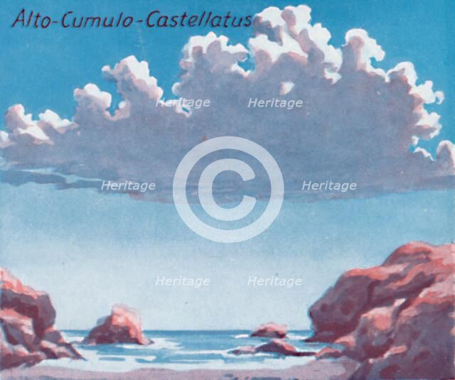 'Alto-Cumulo-Castellatus - A Dozen of the Principal Cloud Forms In The Sky', 1935. Artist: Unknown.