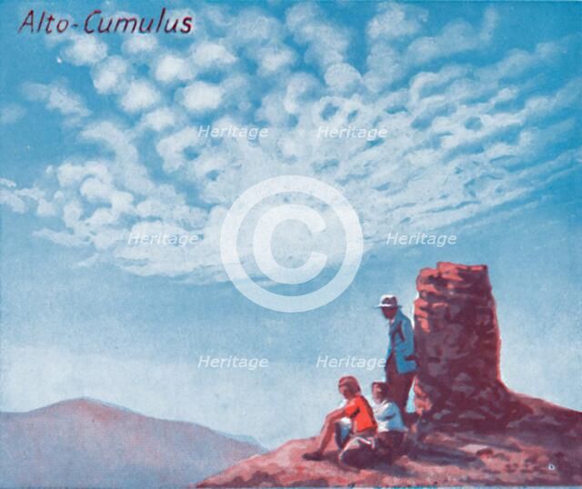 'Alto-Cumulus - A Dozen of the Principal Cloud Forms In The Sky', 1935. Artist: Unknown.