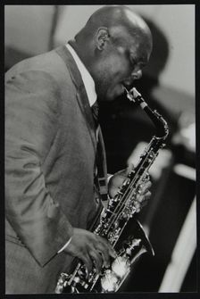 Alto saxophonist Wessell Anderson playing at The Fairway, Welwyn Garden City, Hertfordshire, 2004. Creator: Denis Williams