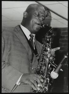 Alto saxophonist Wessell Anderson playing at The Fairway, Welwyn Garden City, Hertfordshire, 2004 Creator: Denis Williams