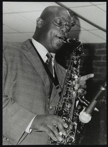 Alto saxophonist Wessell Anderson playing at The Fairway, Welwyn Garden City, Hertfordshire, 2004 Creator: Denis Williams