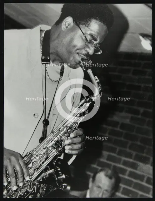 Alto saxophonist Brad Leali playing at The Fairway, Welwyn Garden City, Hertfordshire, 2000. Creator: Denis Williams.
